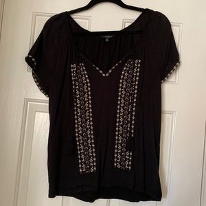 Lucky brand black blouse